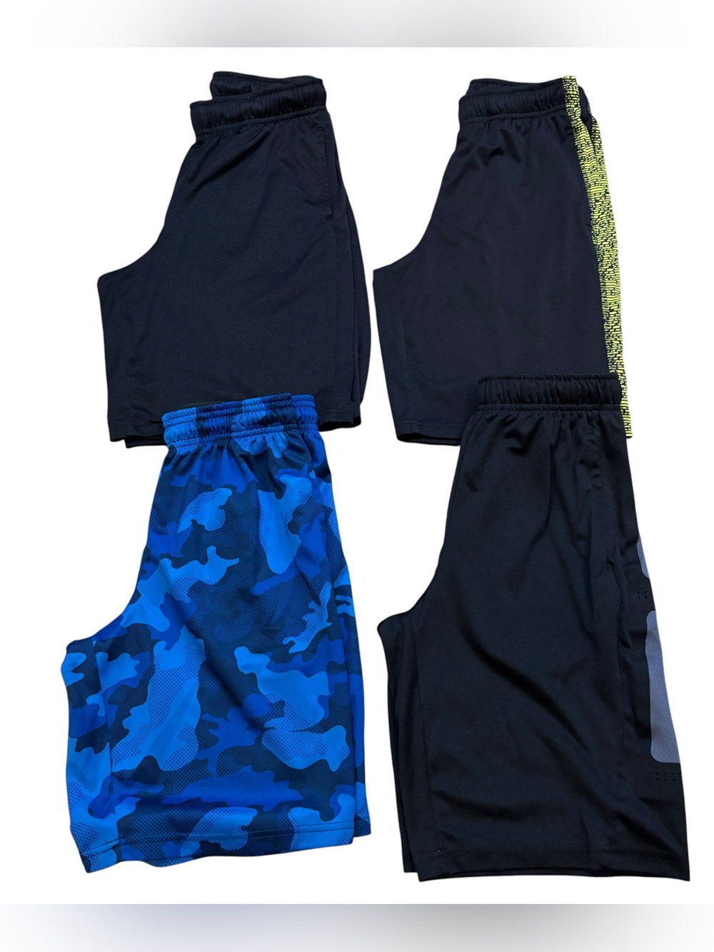 Lot of Four Pairs of Boys Tek Gear Basketball Shorts Size Medium 10-12
